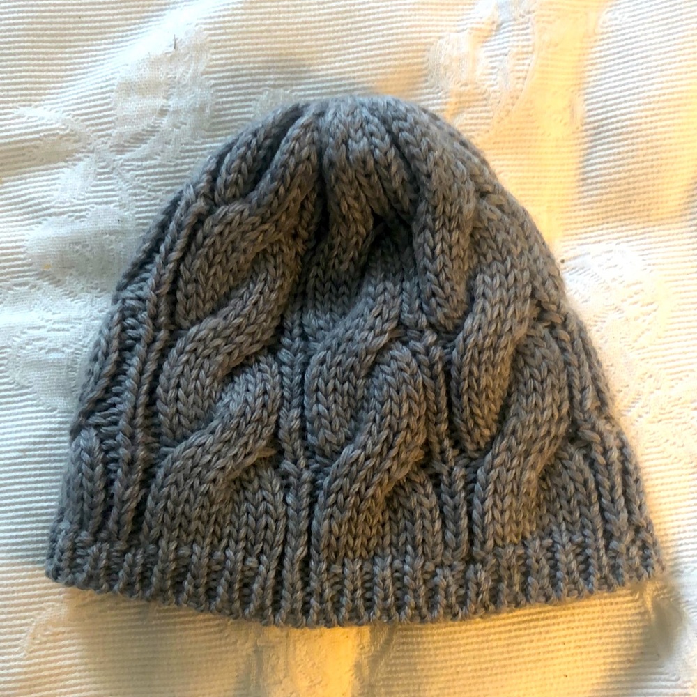 Grey Beanie, winter hat, knit hat
